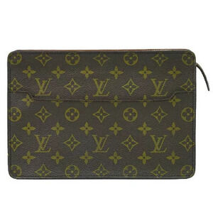 Louis Vuitton LV Pochette Homme Monogram Pouch Shoulder Bag Canvas Brown